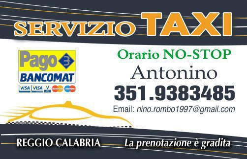 Servizio Taxi Reggio Calabria H24 aeroporto e stazione centrale - Thumbnail