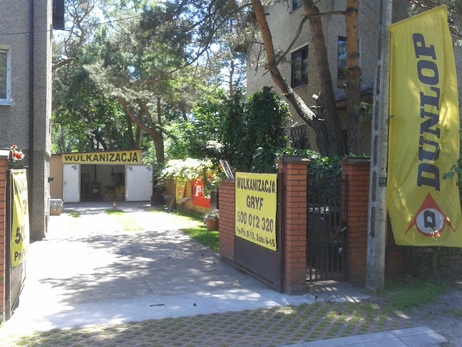 Wulkanizacja Prostowanie felg Przechowalnia opon/kół Odnawianie felg GRYF