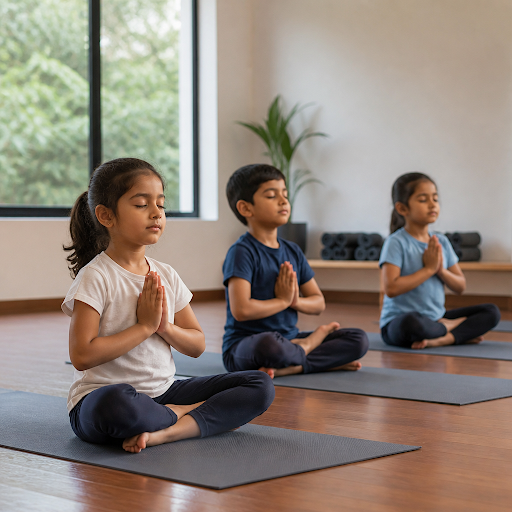 Help your child grow calmer, stronger, and more confident with kids yoga classes at SHREE YOGA in… post image