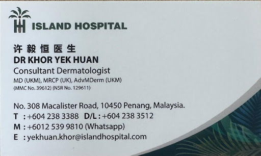 Dr Khor Yek Huan, Skin Specialist, Dermatologist Penang