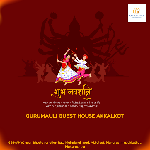 Wish you a vibrant and joyous Navratri celebration at Gurumauli Guest House Akkalkot! As you imme… post image