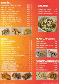Menu Le Palais de Marmande Page 4