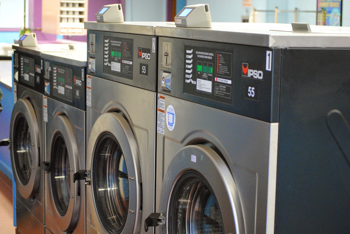 Self-service laundry at Get The FUNK Out Laundromat, South Kingstown, RI