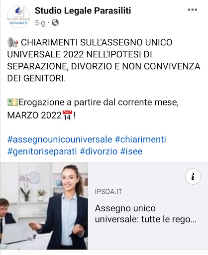 STUDIO LEGALE PARASILITI - Avv. Chiara Parasiliti - Avv. Anna Maria Cristina Parasiliti - Thumbnail
