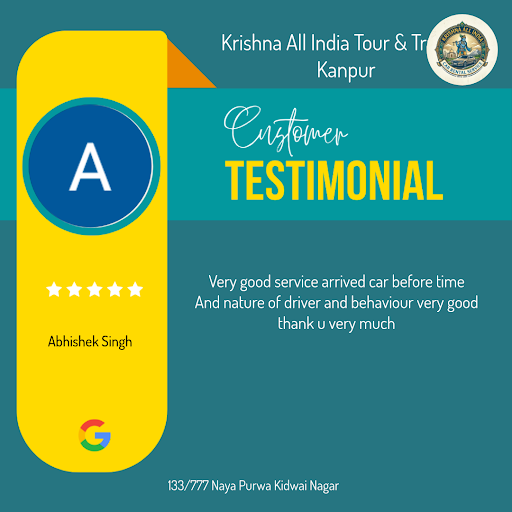 Abhishek Singh's unforgettable experience with Krishna All India Tour & Travells Kanpur! He loved…