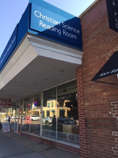 Christian Science Reading Room, temporarily closed for Winter Break, Open by appointment only