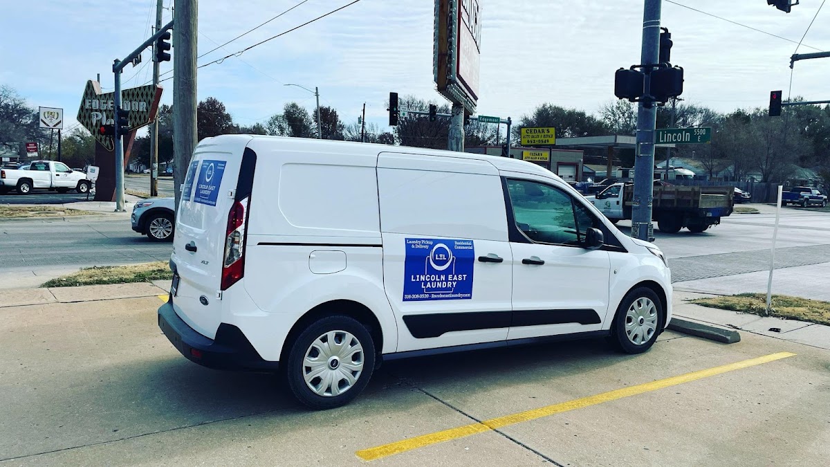 Lincoln East Laundry laundromat interior in Wichita, KS