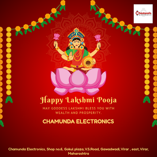 Experience the bliss of Laxmi's blessings with Chamunda Electronics in Virar! Celebrate the festi… post image