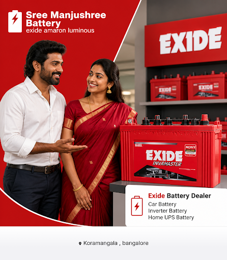 Sree Manjushree Battery Exide Amaron Luminous is a reliable dealer of Exide batteries, offering a… post image