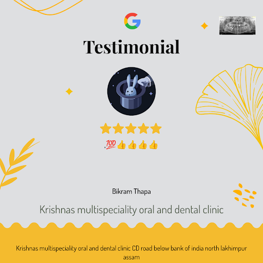 Bikram Thapa's smile shines brighter thanks to Krishnas multispeciality oral and dental clinic's… post image