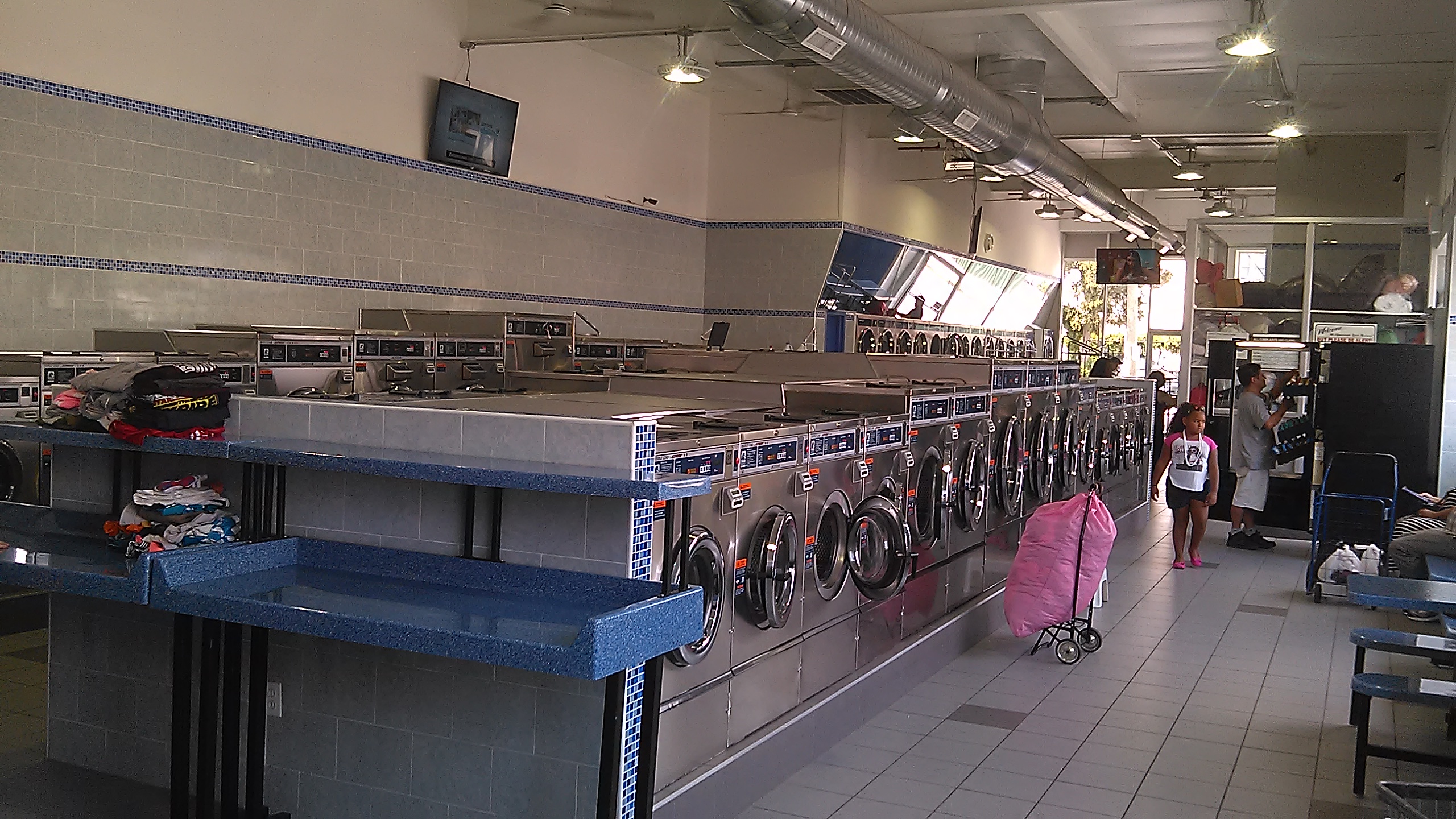 Self-service laundry at Shop and Wash Laundry, Brooklyn, NY