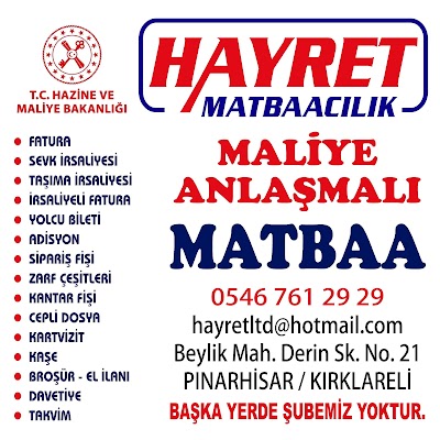 HAYRET MATBAACILIK