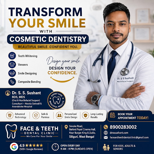 ✨ Transform Your Smile with Cosmetic Dentistry at Face & Teeth Dental Clinic, Siliguri 😁 post image