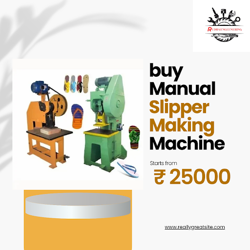 If you're looking to buy a manual slipper-making machine in Rewa, Rudra Engineering is your trust… post image
