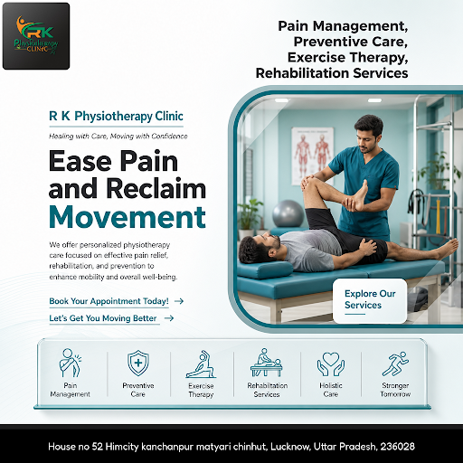 R K Physiotherapy Clinic is the best physiotherapy center in Lucknow, specializing in effective p… post image