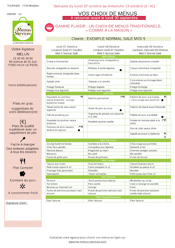 Photo 1 - LES MENUS SERVICES MELUN