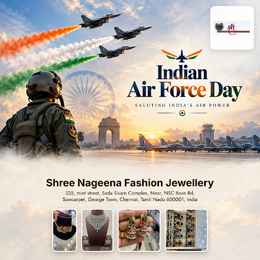 Celebrate Indian Air Force Day 2026 with exquisite fashion jewellery necklaces and bridal accesso… post image