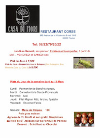 Menu Restaurant Corse Casa Di Fiori Page 3