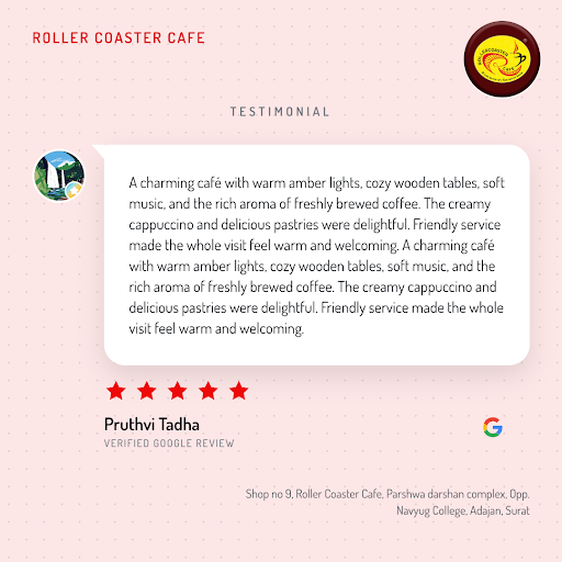 Pruthvi Tadha's delightful experience at Roller Coaster Cafe in Surat! Our expertly crafted pasta… post image
