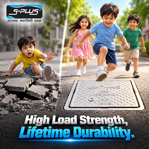 S-PLUS FRP Manhole Covers – High Load Strength