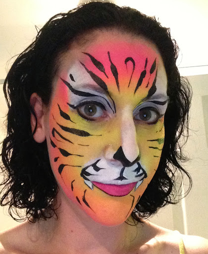 Neon Fairy Face Painting - Thumbnail