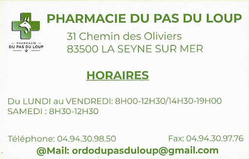SELARL PHARMACIE DU PAS DU LOUP