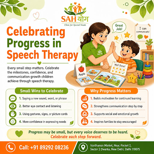 At SAHYog Clinic, we understand the importance of celebrating every milestone in speech therapy.… post image