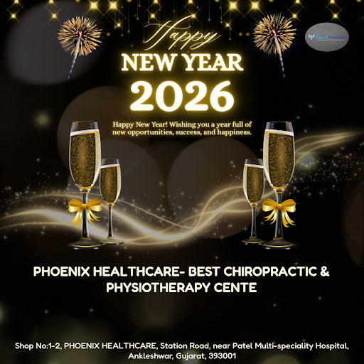 "Ring in the new year with a healthy spine! At Phoenix Healthcare, Ankleshwar's best chiropractic… post image