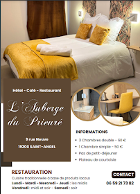 Menu Auberge du Prieuré Page 3