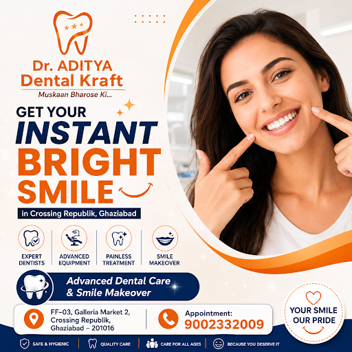 Ready to transform your smile in just one visit? At 𝐃𝐫. 𝐀𝐝𝐢𝐭𝐲𝐚 𝐃𝐞𝐧𝐭𝐚𝐥 𝐊𝐫𝐚𝐟𝐭, we specialize in adv… post image