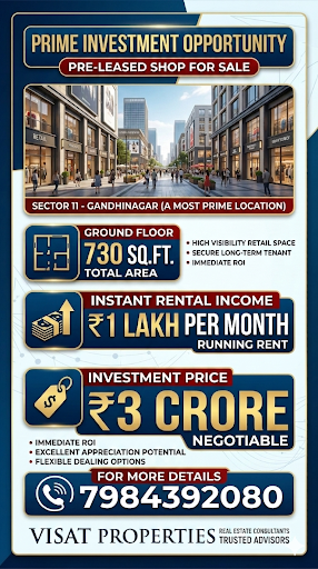 Shop on sell in sector 11 Gandhinagar  post image