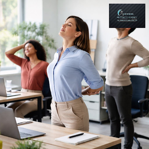 Sitting for long hours at a desk can slowly damage your neck, back and spine. At Heramb Physiothe… post image