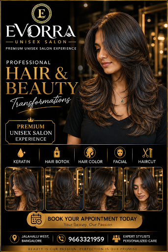✨ Professional Butterfly Haircut & Layered Hair Styling at EVORRA Unisex Salon, Jalahalli West, B… post image