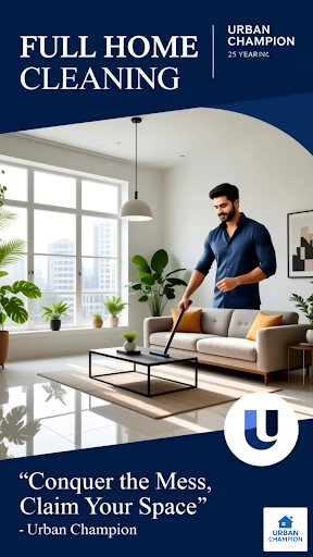 Experience the Ultimate Transformation with Urban Champion's Full Home Cleaning Services! post image