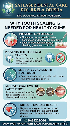 "Healthy gums, vibrant smile! ✨ Did you know tooth scaling is key to preventing gum disease? Sche… post image