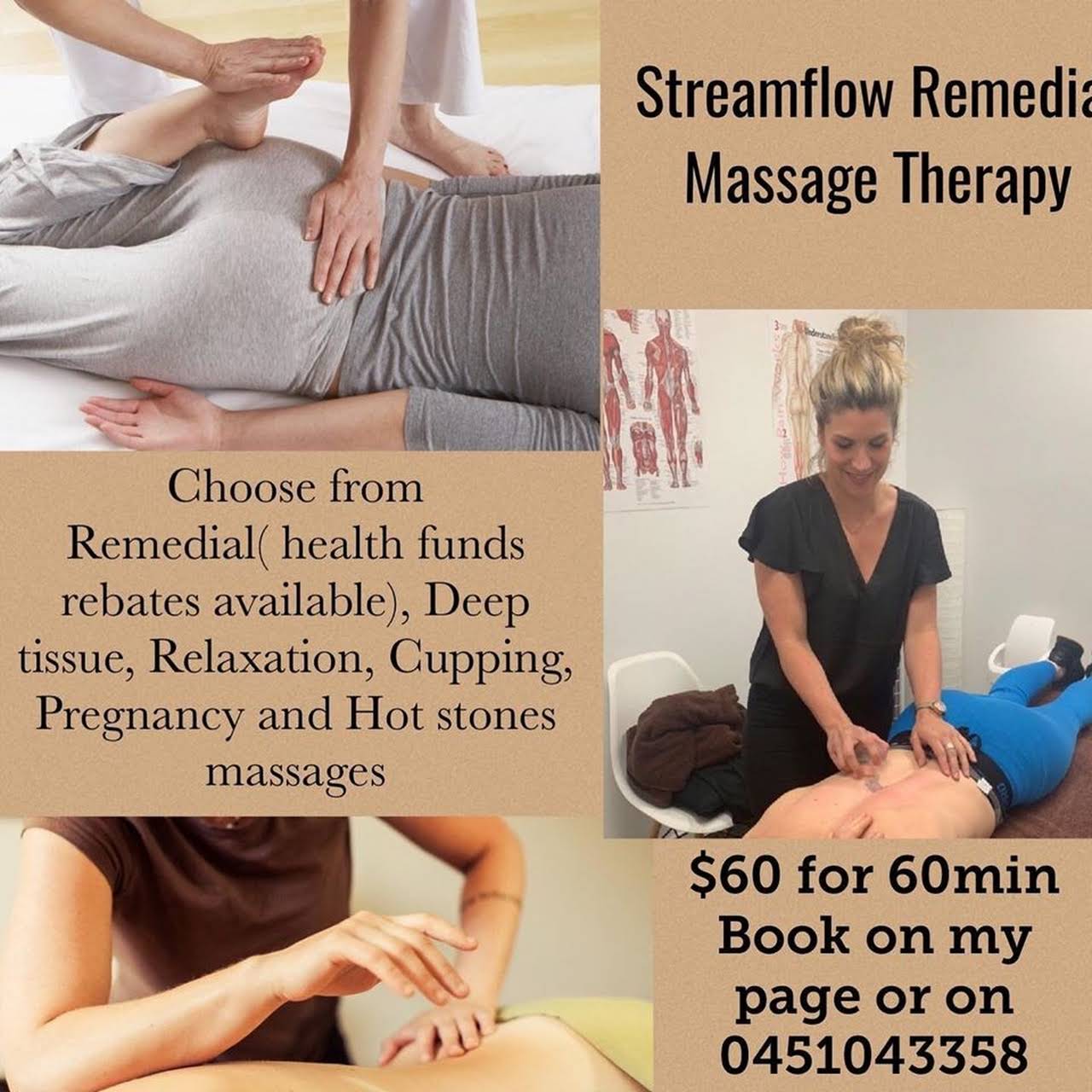 Streamflow Remedial Massage Croydon With Streamflow Remedial Massage