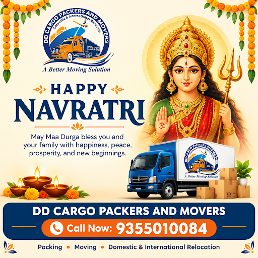 Happy Navratri from DD Cargo Packers and Movers! 🙏🪔 On this auspicious occasion of Navratri, we p… post image
