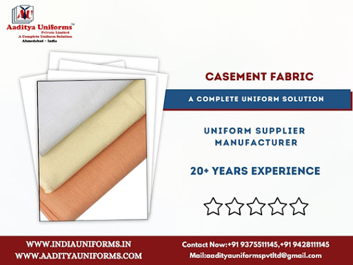 Casement Fabric Available At Aaditya Uniforms post image