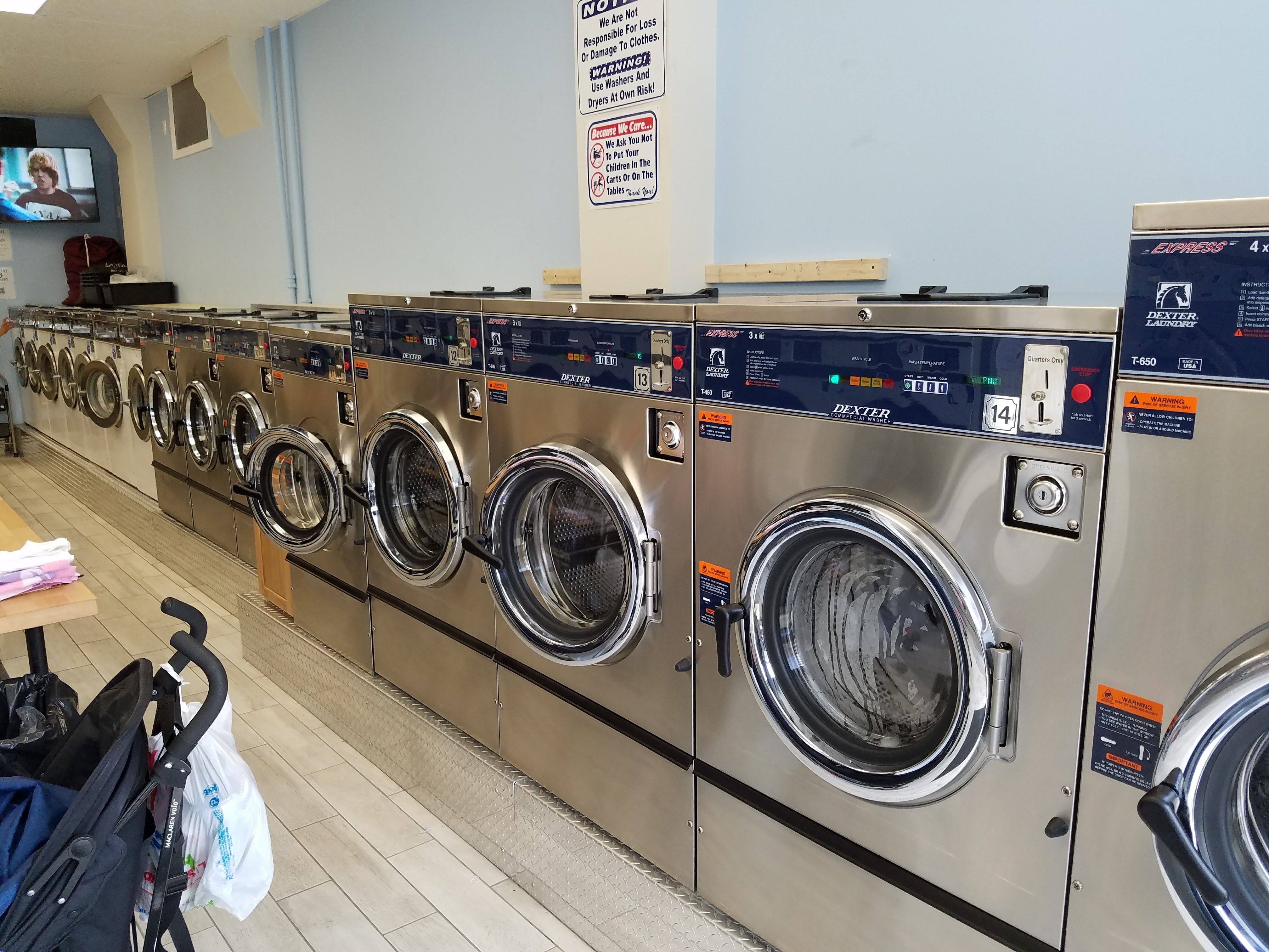 14th Laundry laundromat interior in Long Island City, NY