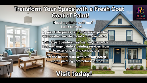 Transform Your Space with a Fresh Coat of Paint! Need a painter near me? Look no further! At Reza…