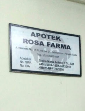 Apotek Rosa Farma, Author: tatra laksita