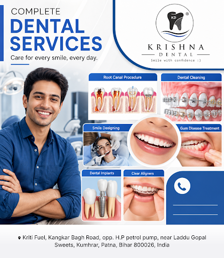 KRISHNA DENTAL (TM) - Dr. Rahul Kumar is your trusted family dental clinic offering comprehensive… post image