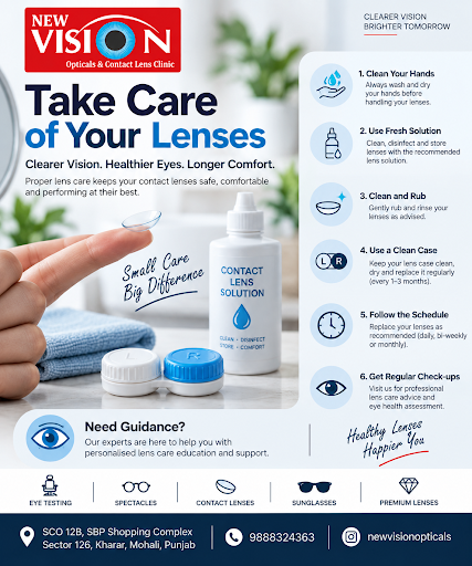 Wearing contact lenses? Proper lens care is essential for comfortable and healthy lens wear. Alwa…
