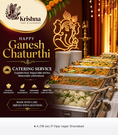 Krishna Tent and Caterers offers reliable catering near me for Ganesh Chaturthi 2026, ensuring de…