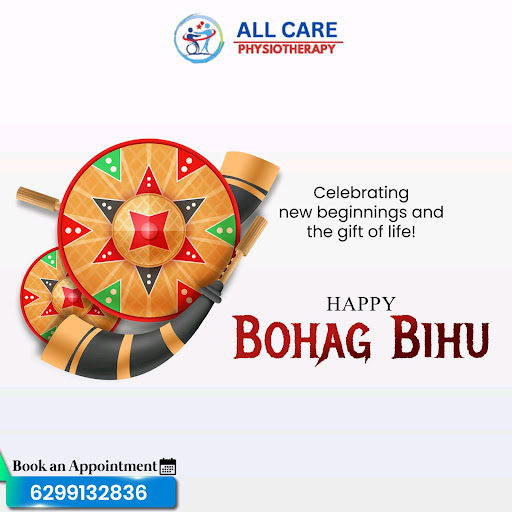 🌼 Happy Bohag Bihu from All Care Physiotherapy! 🌼