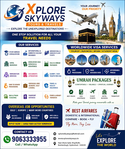 At Xplore Skyways, we make your travel seamless and memorable. From international flights to comp… post image
