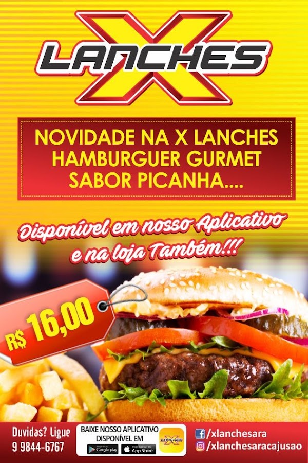 X LANCHES - Lanchonete em José Conrado de Araújo