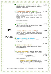 Menu La Cabane de l'Aigle Page 3