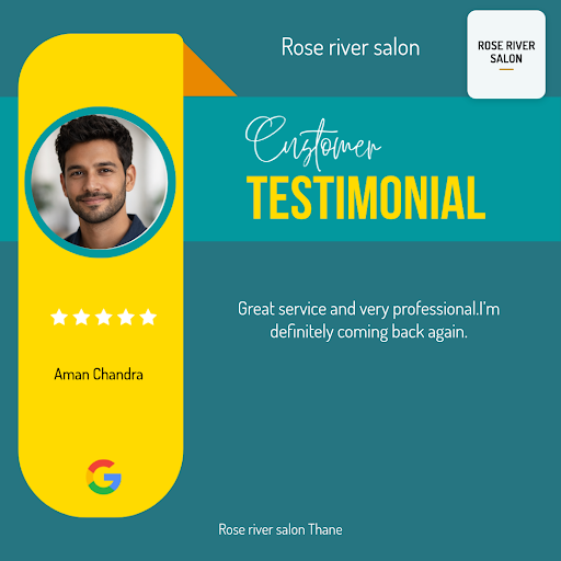 Aman Chandra raves about his exceptional experience at Rose River Salon in Thane! He loved the re… post image