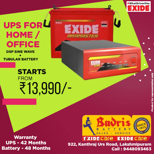 Exide UPS + Exide Tubular Battery perfect Jodi. Highest warranty of 42 months on UPS & 48 months… post image